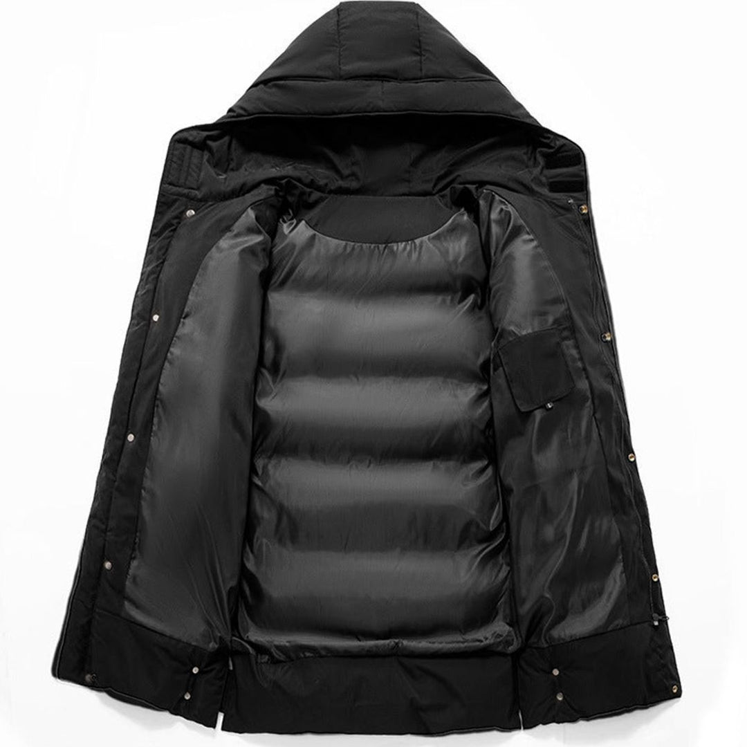 Women's Hooded Quilted Puffer Coat Water-Resistant Long Winter Jacket