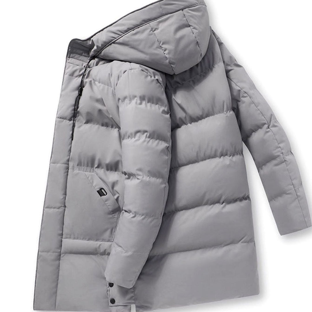 Women's Hooded Quilted Puffer Coat Water-Resistant Long Winter Jacket