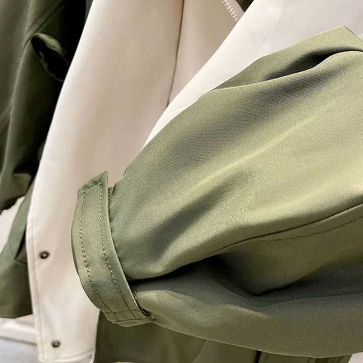 Women's Hooded Water-Repellent Elasticated-Waist Trench Coat
