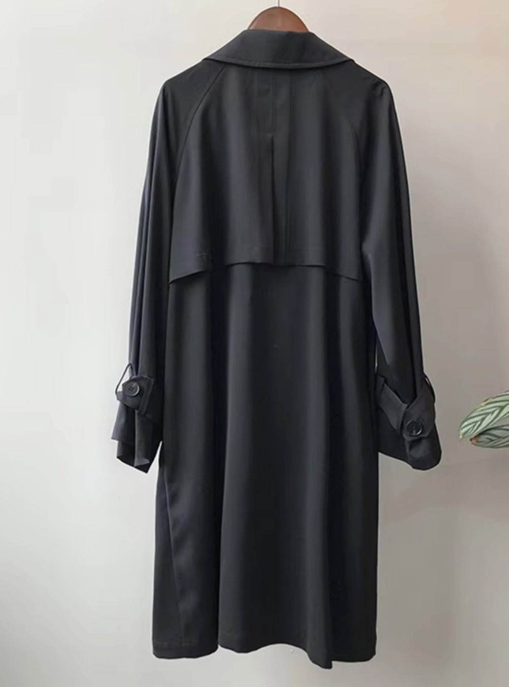 Women's Knee-Length Belted Trench Coat
