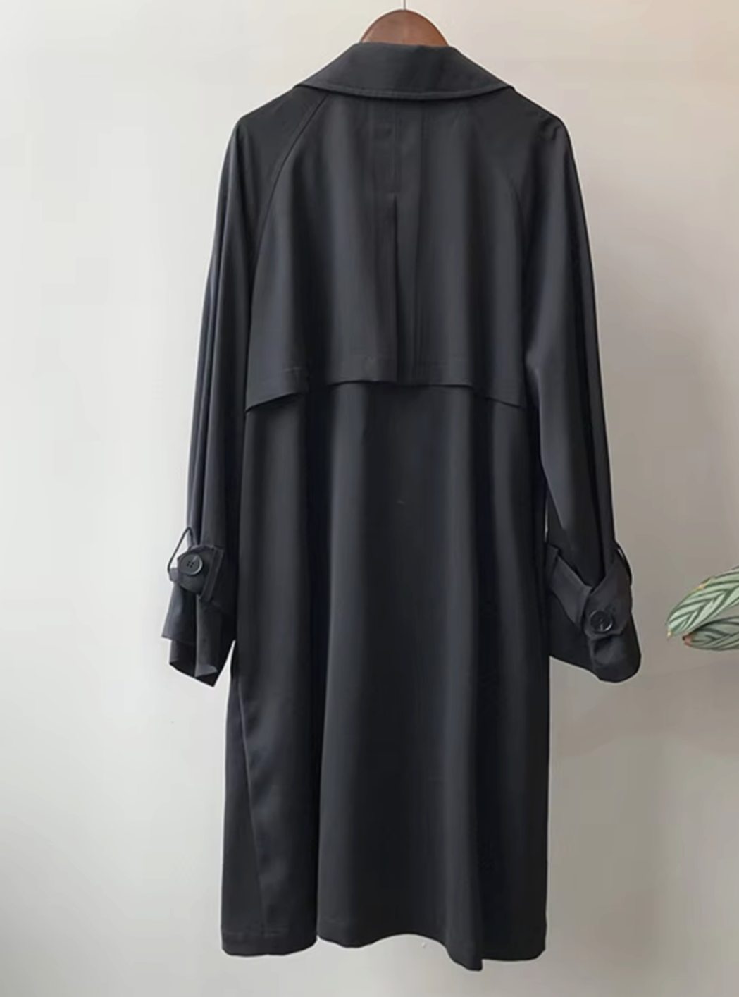Women's Knee-Length Belted Trench Coat