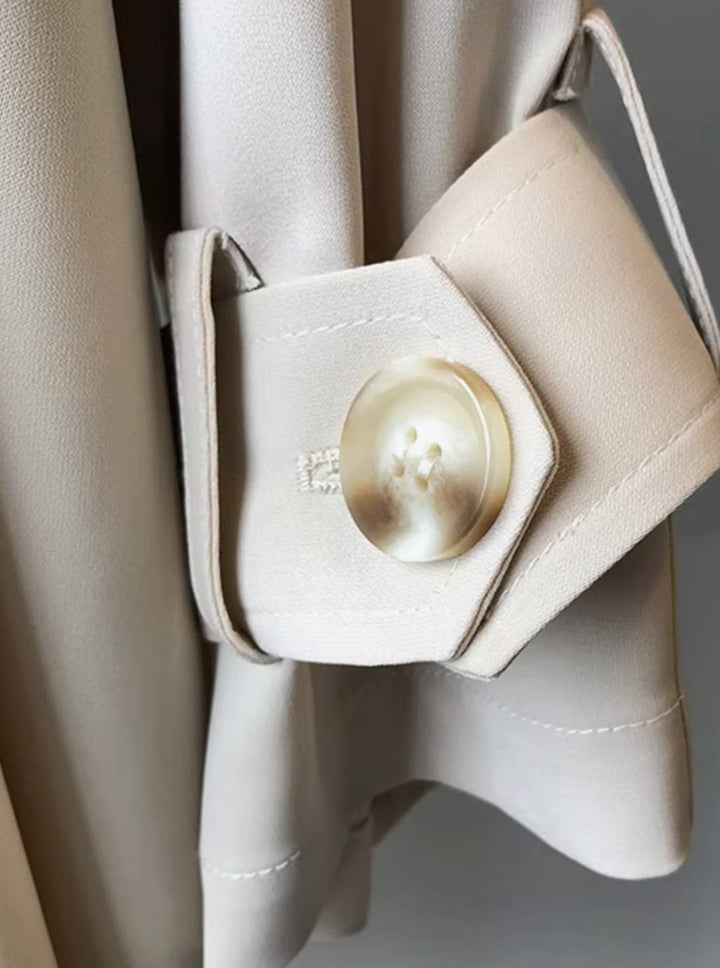 Women's Knee-Length Belted Trench Coat