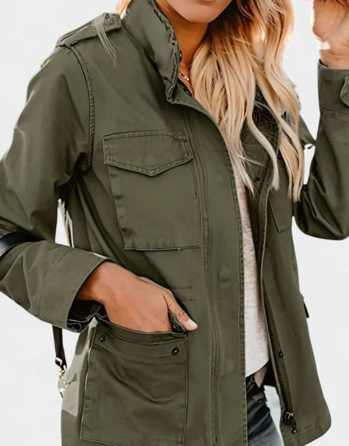 Women's Lightweight Drawstring-Waist Utility Jacket