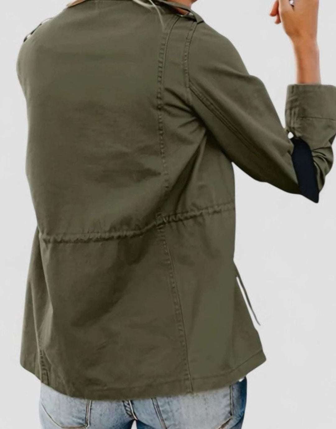 Women's Lightweight Drawstring-Waist Utility Jacket