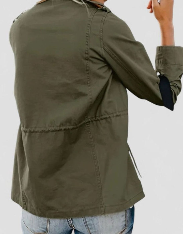 Women's Lightweight Drawstring-Waist Utility Jacket