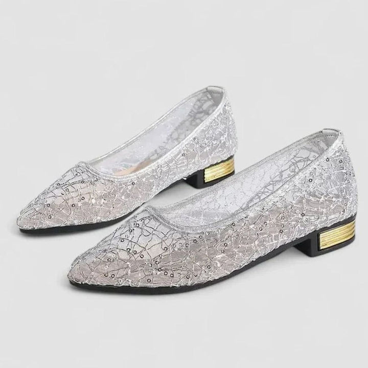 Women's Lightweight Orthopedic Lace Slip-On Ballet Flats