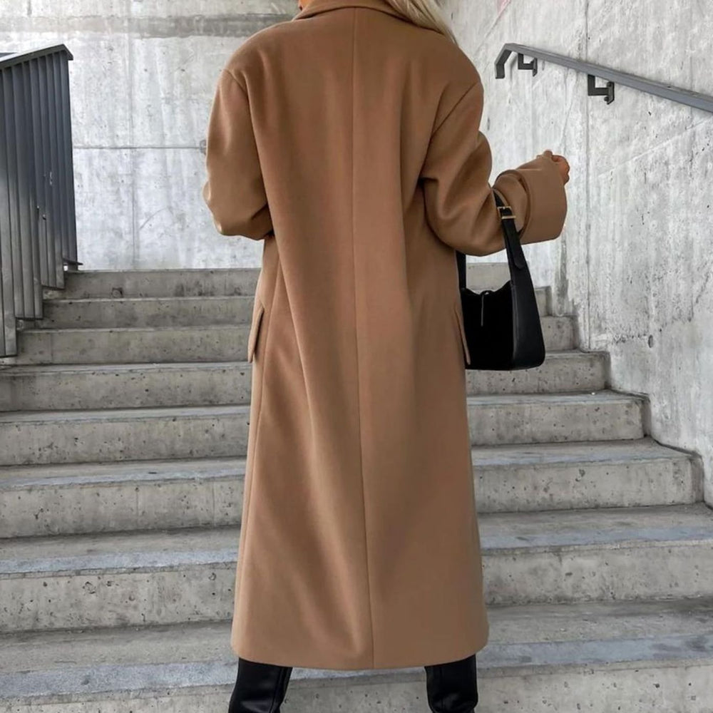 Women's Long Oversized Lapel Trench Coat