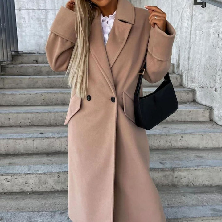 Women's Long Oversized Lapel Trench Coat