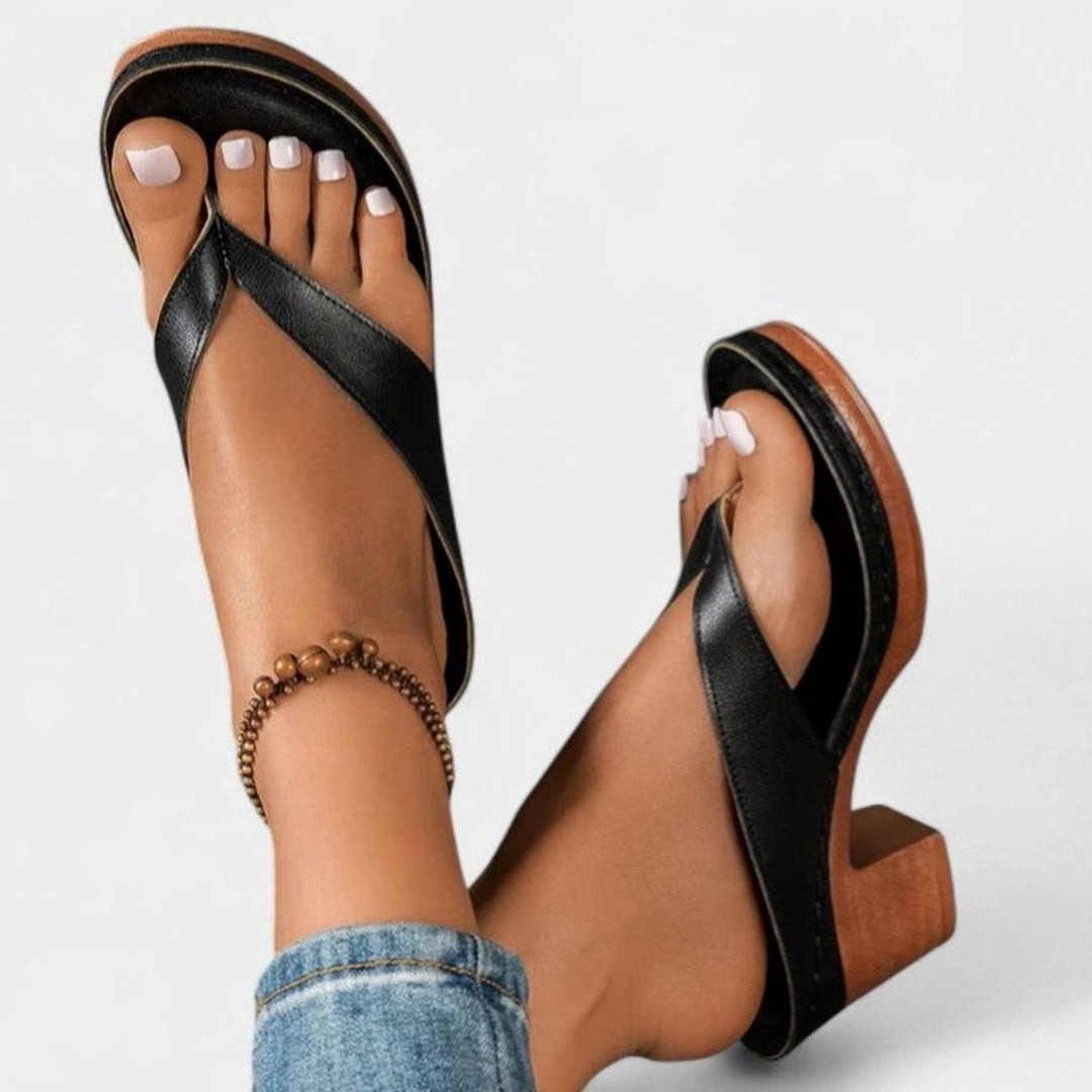 Women's Orthopaedic Cross-Strap Wedge Heel Sandals