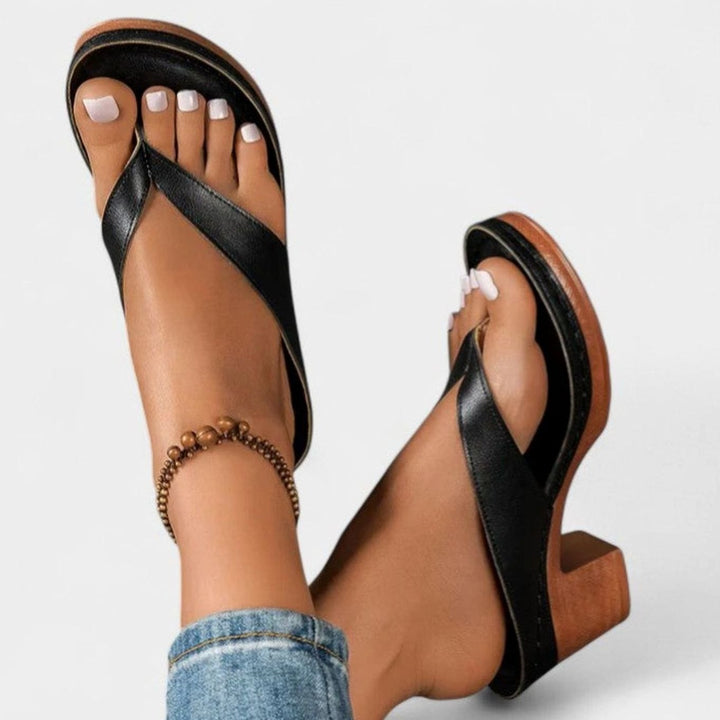Women's Orthopaedic Cross-Strap Wedge Heel Sandals