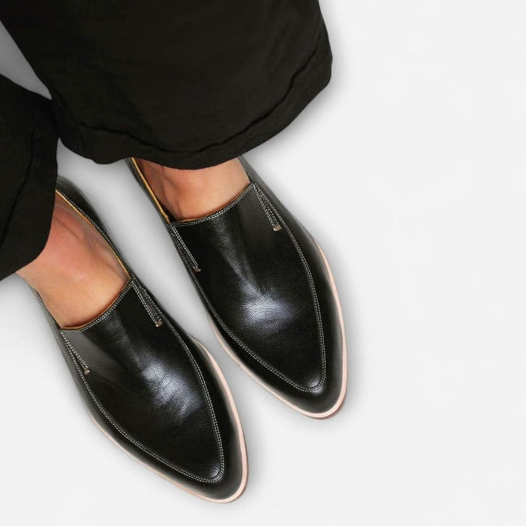 Women's Orthopedic Slip-On Pointed-Toe Faux Leather Loafers