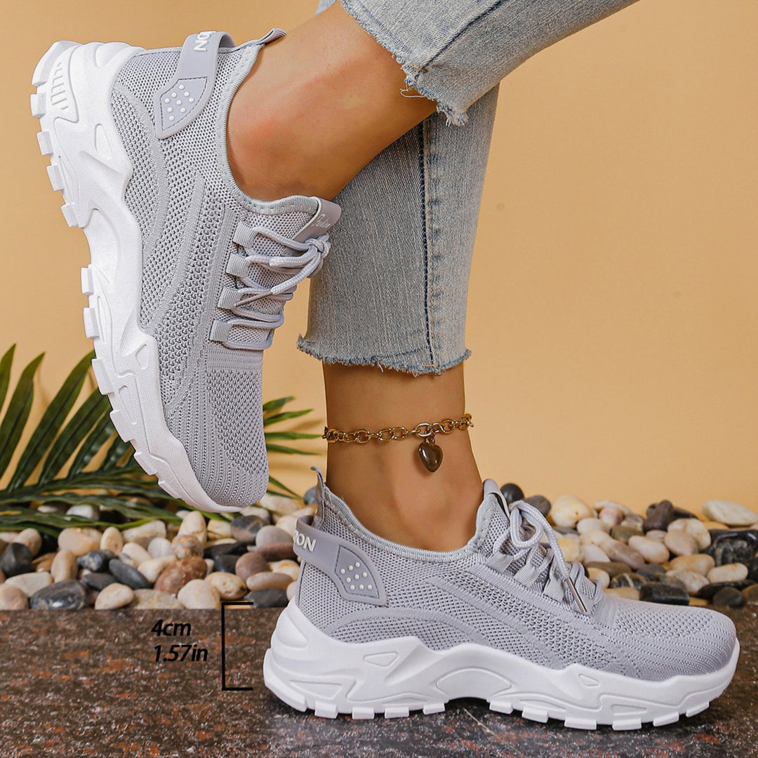 Women's Orthopedic Wide Toe Box Arch Support Trainers - Grey