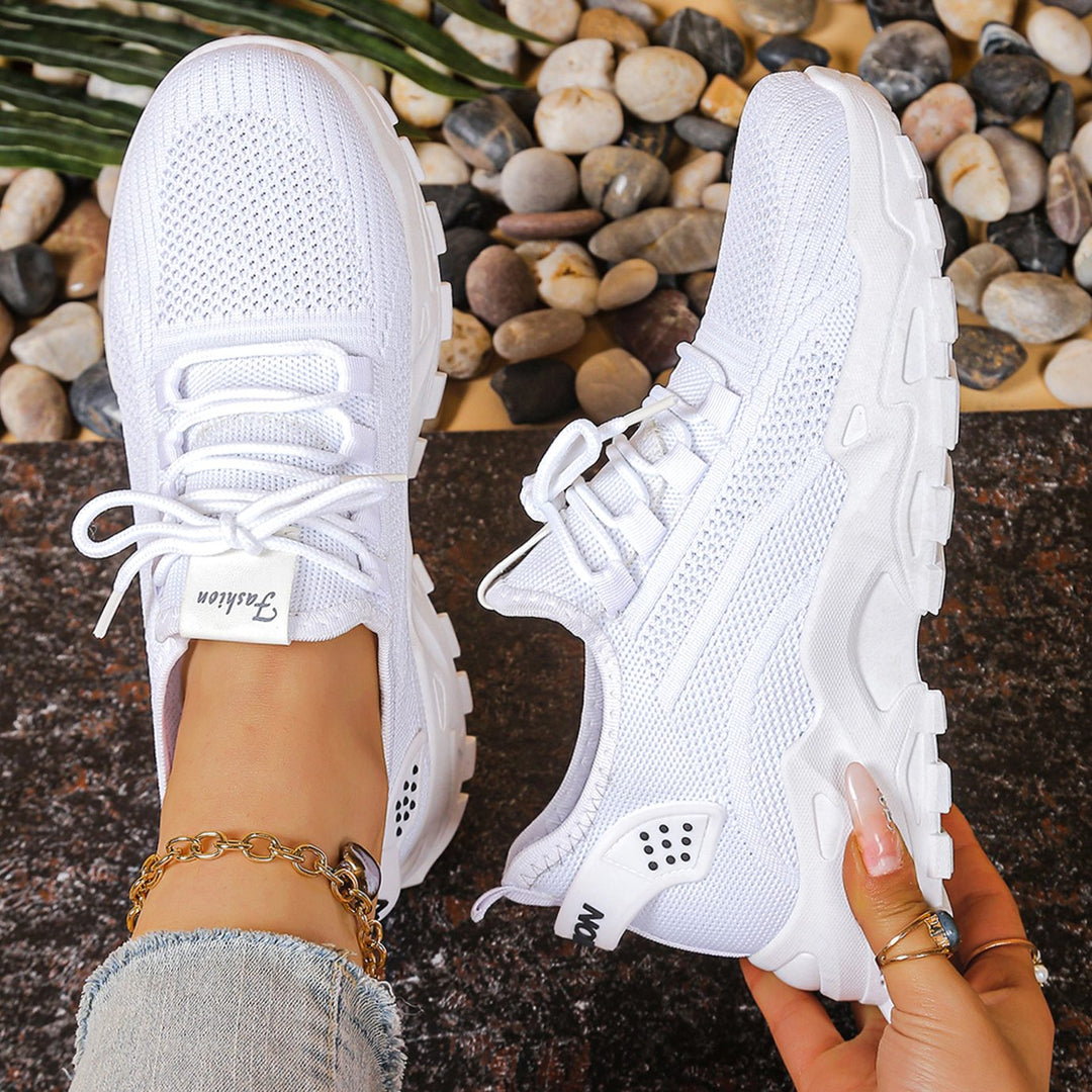 Women's Orthopedic Wide Toe Box Arch Support Trainers - White 2