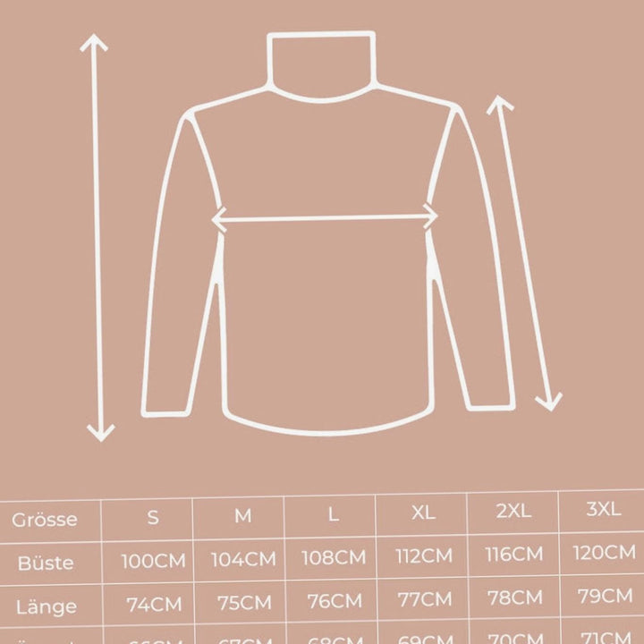 Women's Oversized Chunky-Knit Turtleneck Jumper Side-Split Hem