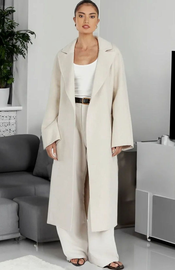Women's Oversized Long Open-Front Trench Coat