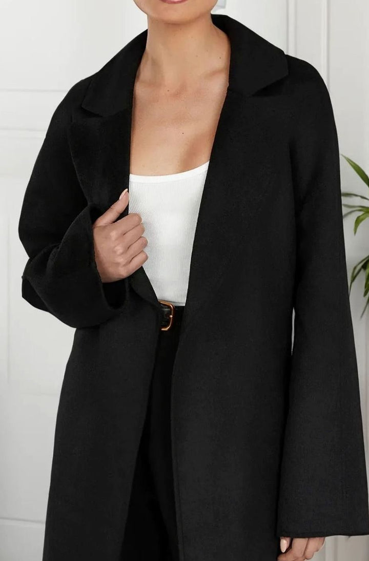 Women's Oversized Long Open-Front Trench Coat