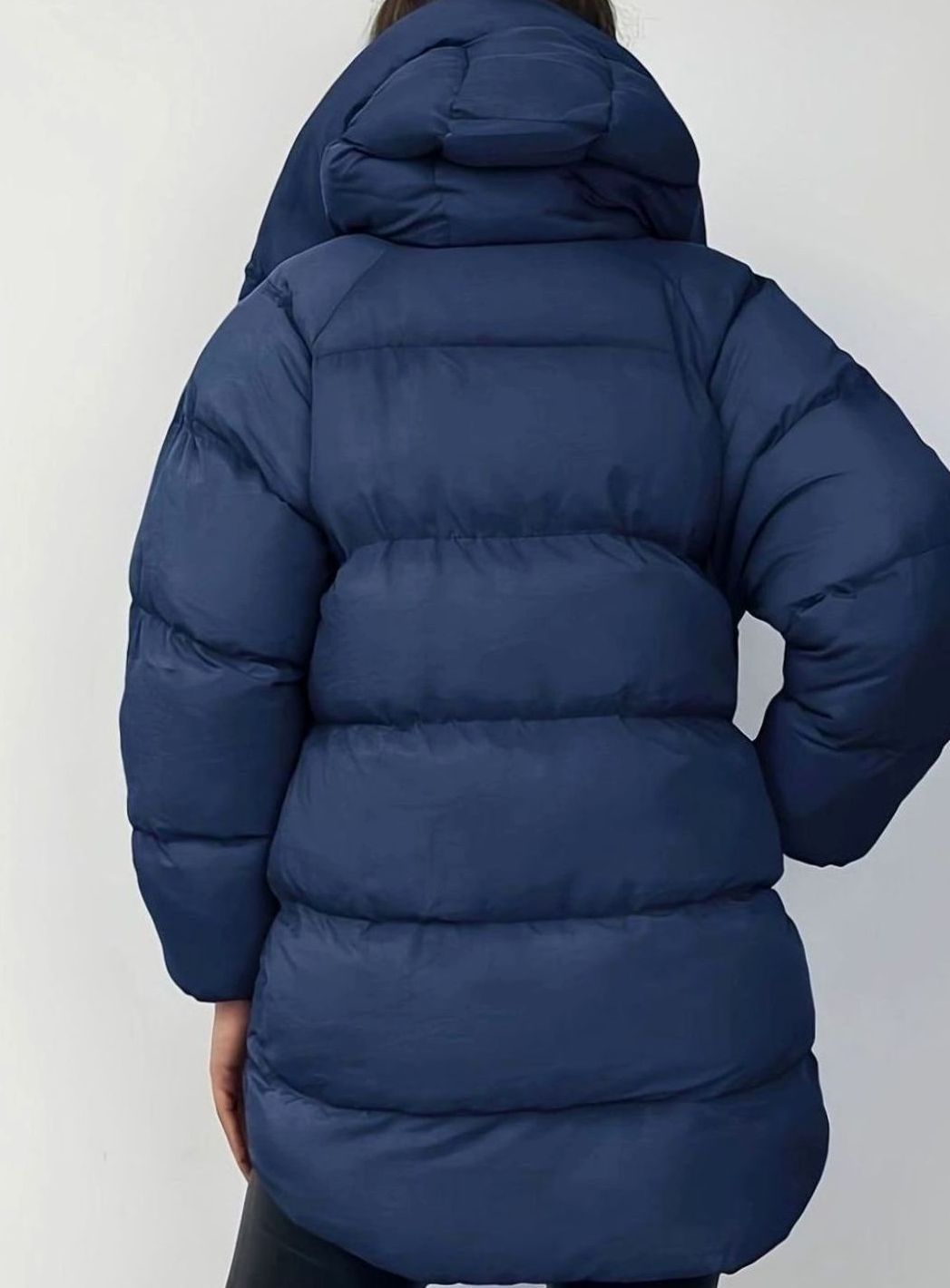 Women's Oversized Quilted Stand-Collar Zip-Up Puffer Jacket