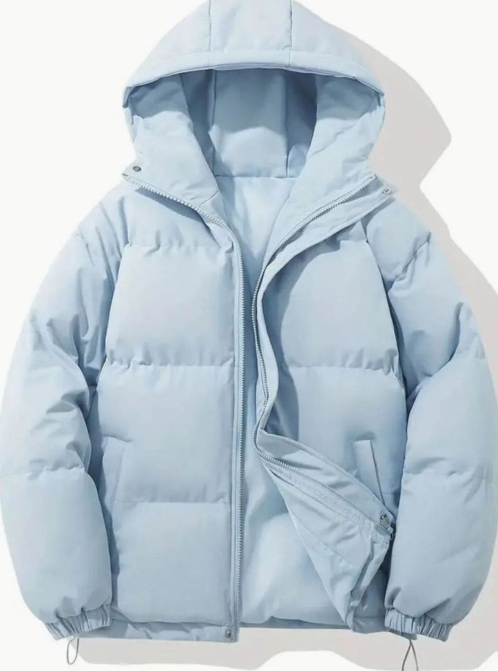 Women's Quilted Hooded Zip-Up Puffer Padded Winter Coat