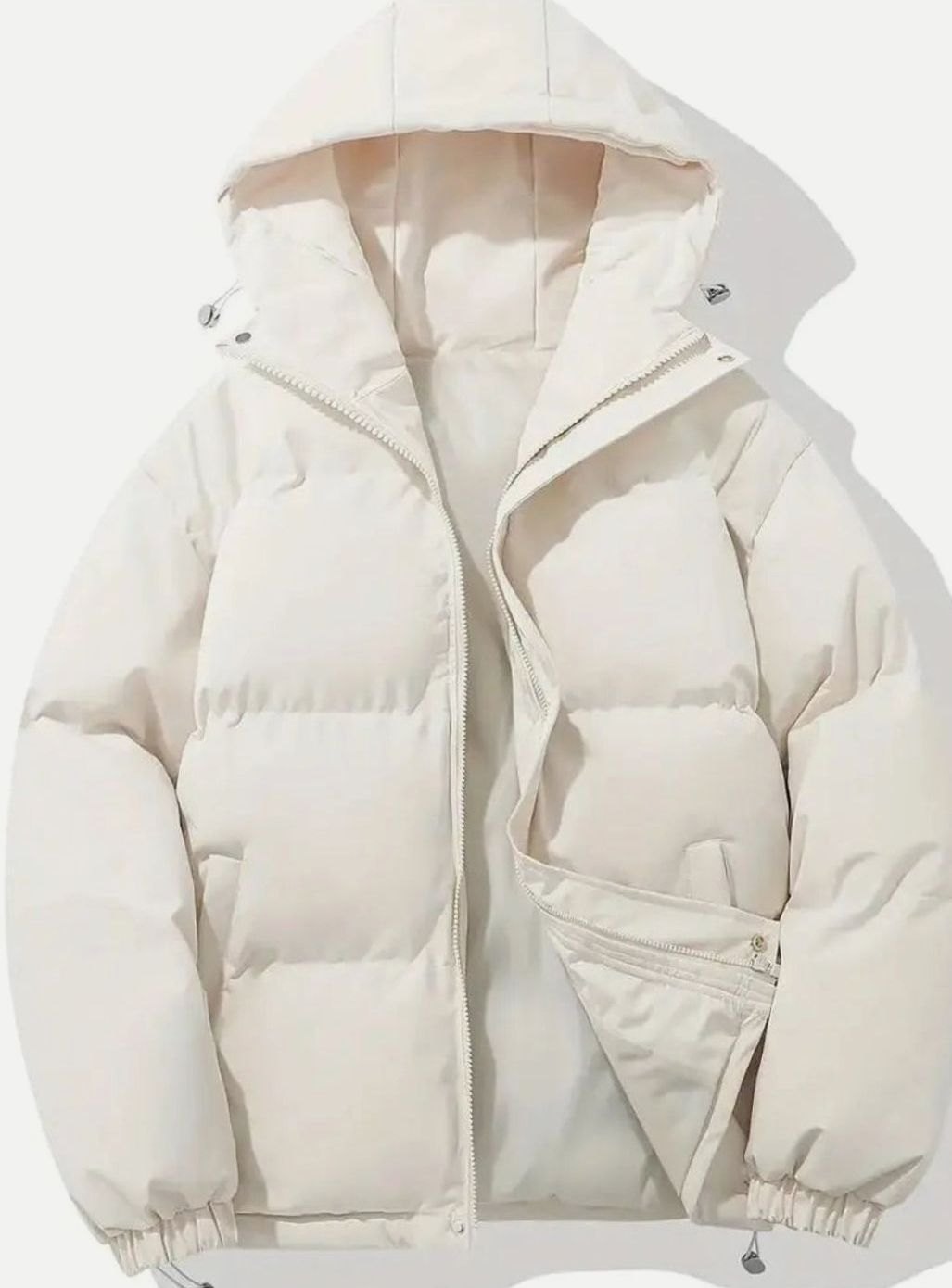 Women's Quilted Hooded Zip-Up Puffer Padded Winter Coat