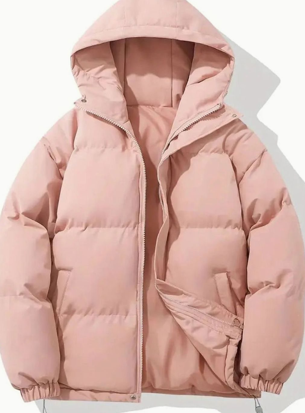 Women's Quilted Hooded Zip-Up Puffer Padded Winter Coat