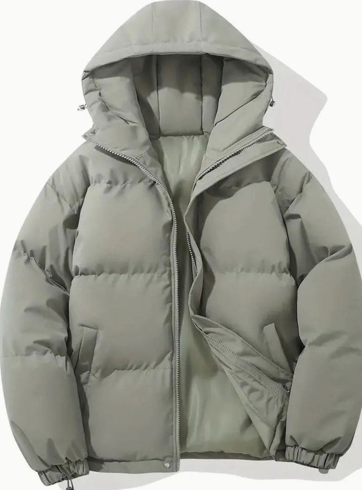 Women's Quilted Hooded Zip-Up Puffer Padded Winter Coat