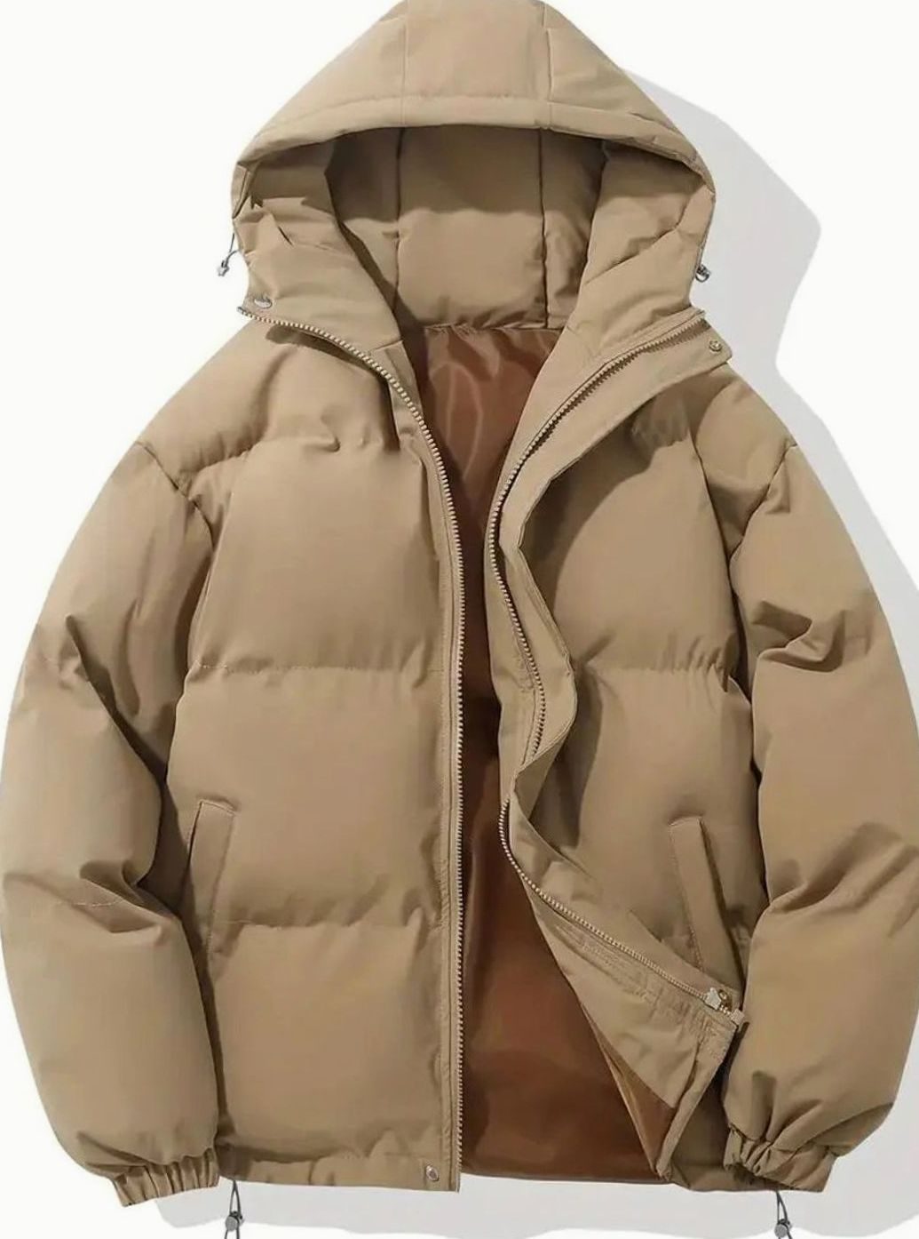 Women's Quilted Hooded Zip-Up Puffer Padded Winter Coat