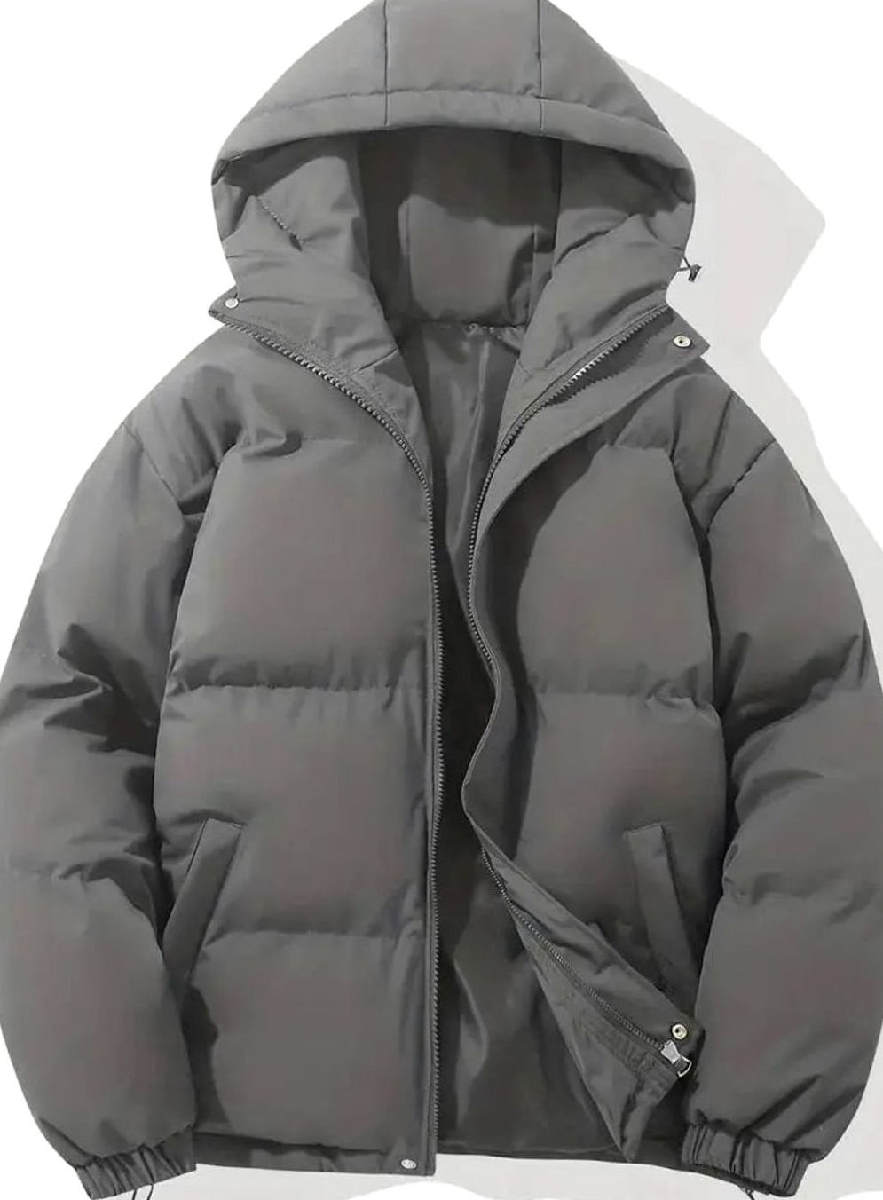 Women's Quilted Hooded Zip-Up Puffer Padded Winter Coat