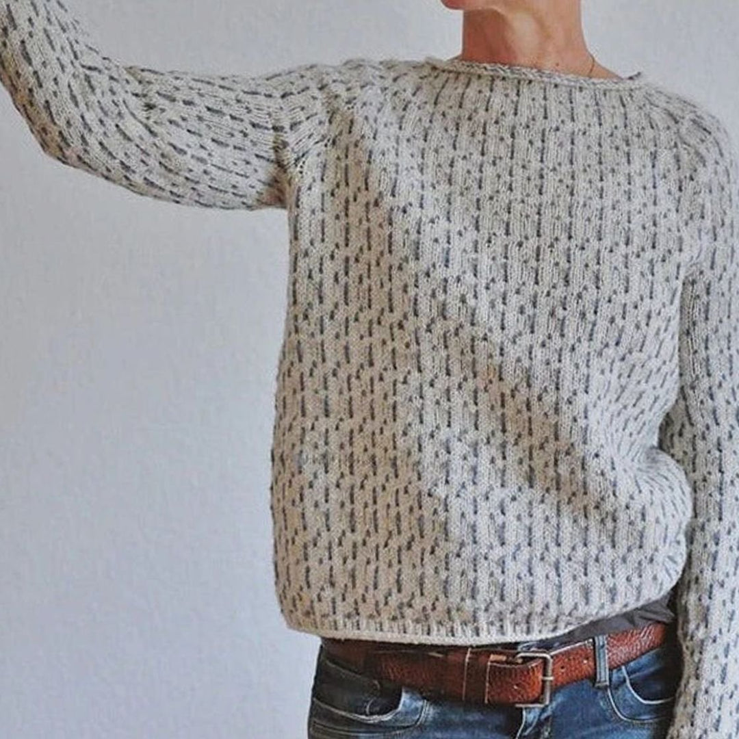 Women's Relaxed-Fit Textured Knitted Jumper