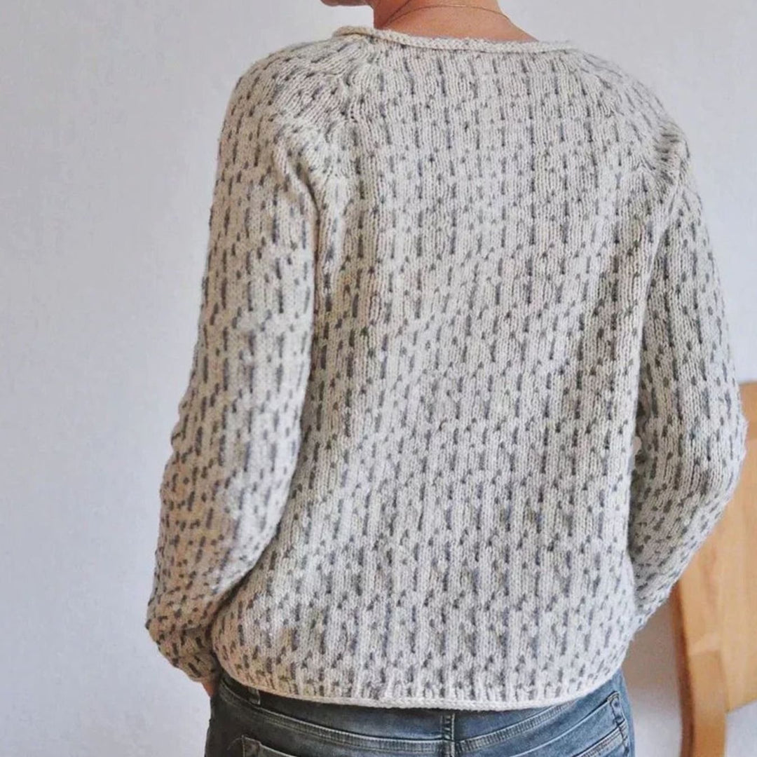 Women's Relaxed-Fit Textured Knitted Jumper