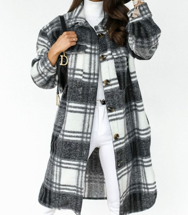 Women's Single-Breasted Belted Longline Trench Coat, Pink - Black