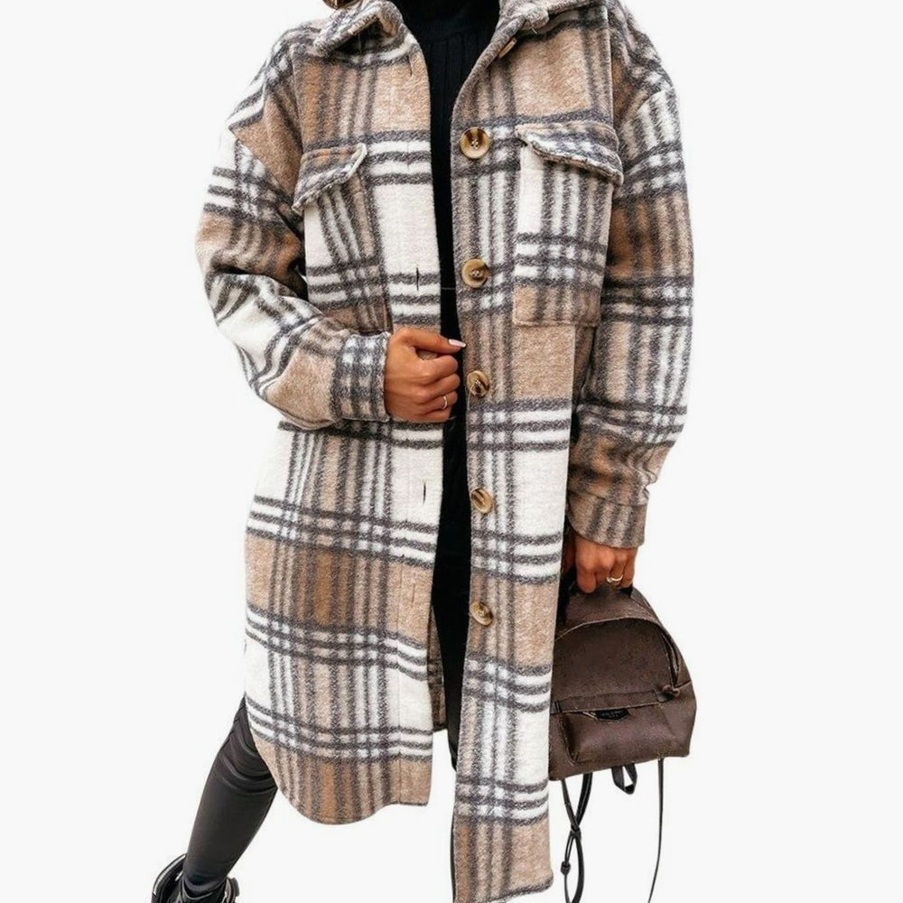 Women's Single-Breasted Belted Longline Trench Coat, Pink