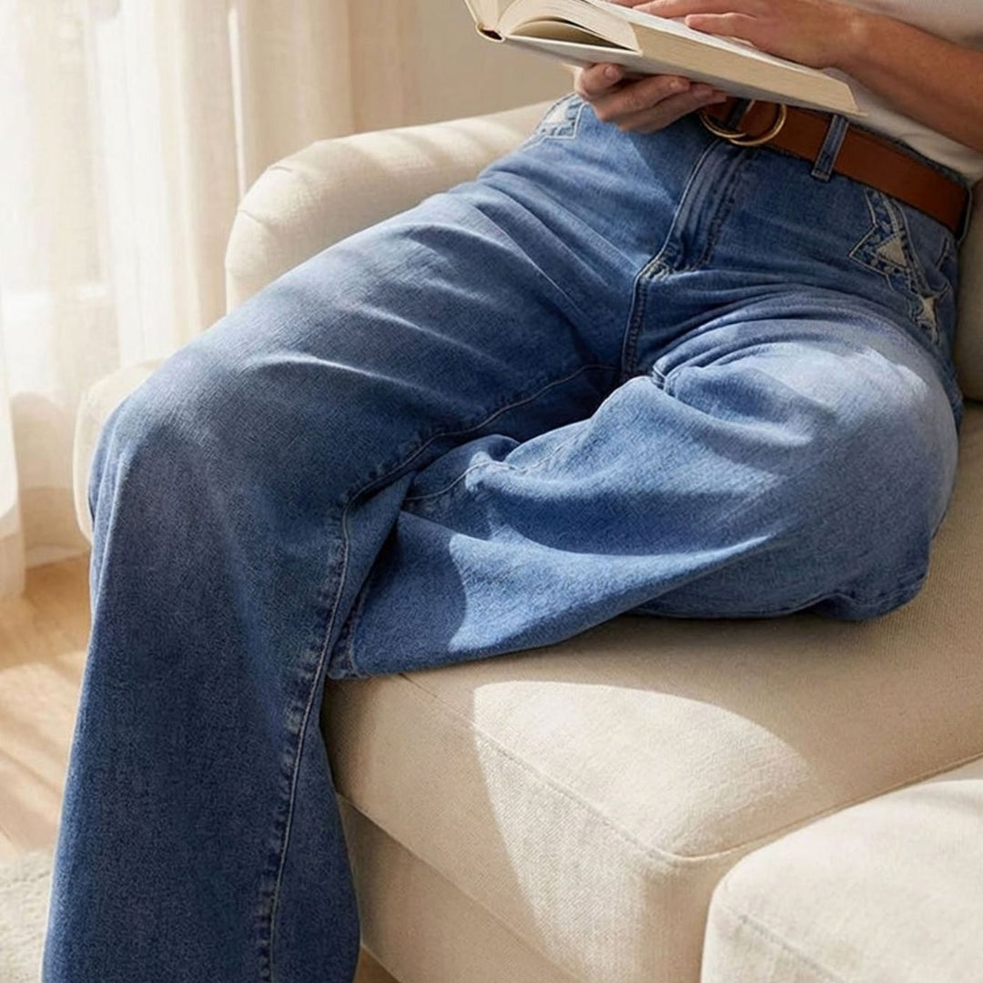 Women's Vintage High-Waist Wide-Leg Jeans